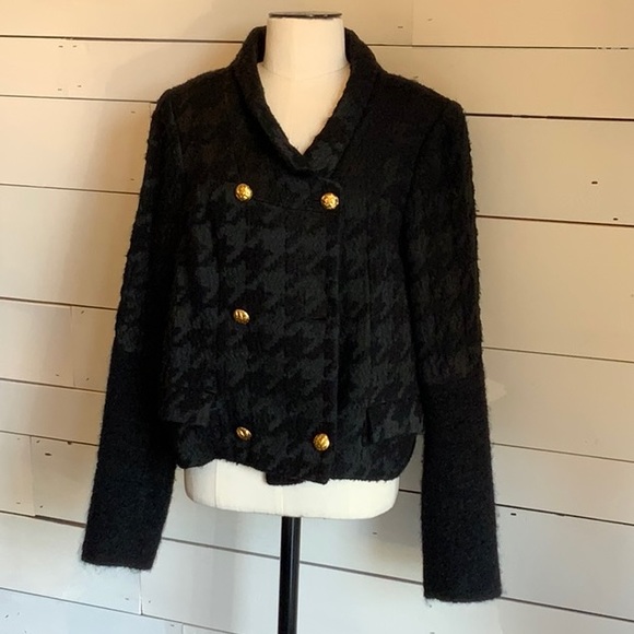 Smythe Black Houndstooth blazer